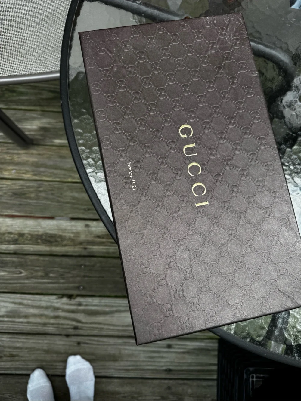 Gucci Brown GG Canvas & Dark Brown Leather Men’s Sneakers